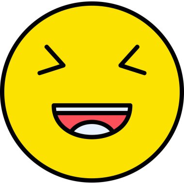 Yüzü. Web simgesi basit tasarım