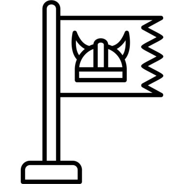 Bayrak. Web simgesi basit tasarım