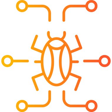 Digital virus icon modern vector illustration