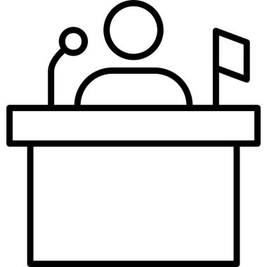 Siyaset simgesi vektör illüstrasyonu