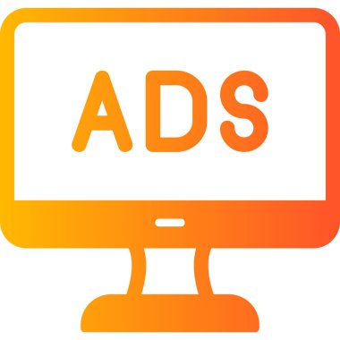 Reklam web simgesi basit illüstrasyon