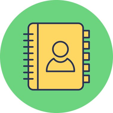 simple icon for web page, Contact Address Book, Address 