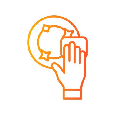 Bulaşık yıkama ikonu. vektör illüstrasyonu