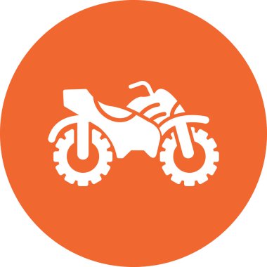 Quad icon, simple illustration of bike