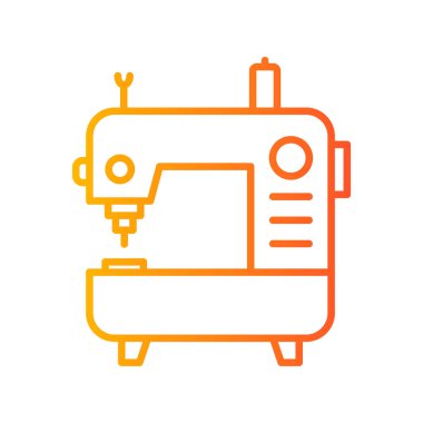 dikiş makinesi simge vektör çizim