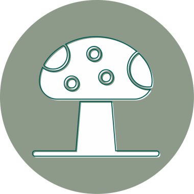 mantar simgesi vektör illüstrasyonu