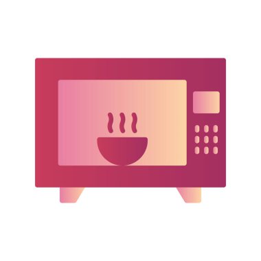 Mikrodalga fırın, akıllı telefon aygıtının dijital çizimi, 