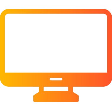 Bilgisayar. Web simgesi basit illüstrasyon 