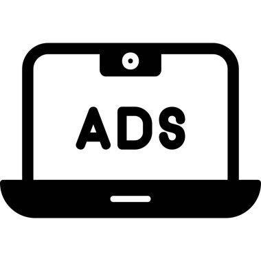 Reklam web simgesi basit illüstrasyon
