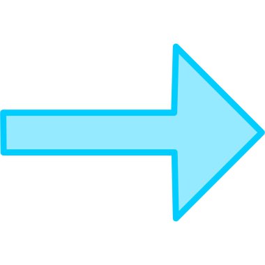 Sağ Ok simgesi, vektör illüstrasyonu