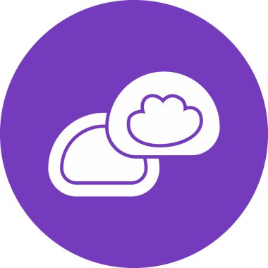 Bulut simgesinin vektör illüstrasyonu