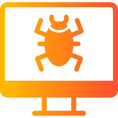 Computer Virus icon modern vector illustration