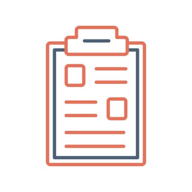 Belge simgesinin vektör illüstrasyonu