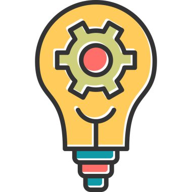 Ampul. Web simgesi basit illüstrasyon