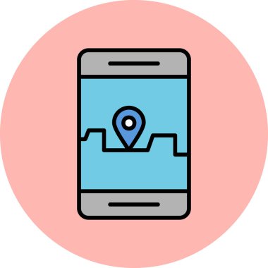 akıllı telefon simgesi vektör illüstrasyonu