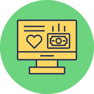 Modern simge ve vektör illüstrasyonunu finanse eder