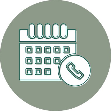 Takvim simgesi, vektör illüstrasyonu basit tasarım