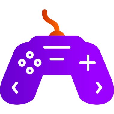 Oyun kumandası simgesi. vektör illüstrasyonu