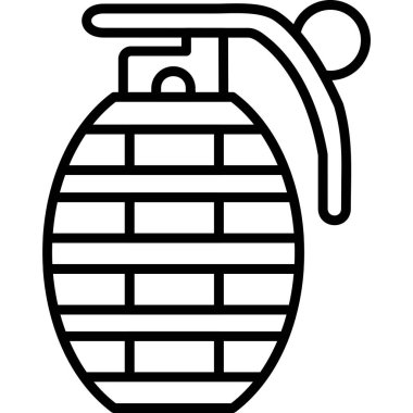 bir el bombasının simgesi