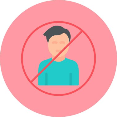 Man Kara Liste simgesinin vektör illüstrasyonu