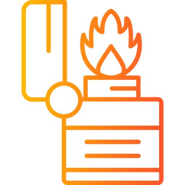 Ateş çakmağı Basit resimleme