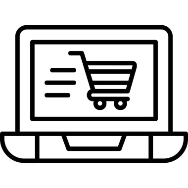 Ticaret konsepti simgesi, vektör illüstrasyonu basit tasarım