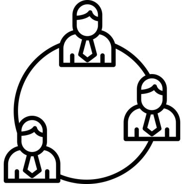 Abstract vector illustration of team work