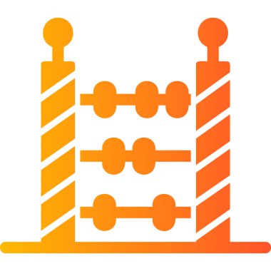 Abaküs. Web simgesi basit illüstrasyon