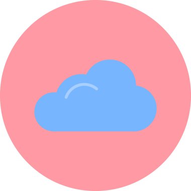 vector cloud technology icon illustration