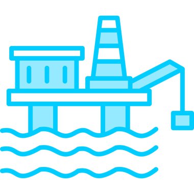 Petrol tankeri. Basit illüstrasyon