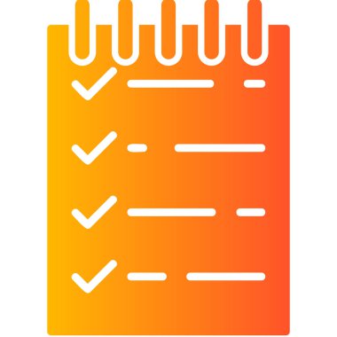 Kontrol listesi. Web simgesi basit illüstrasyon