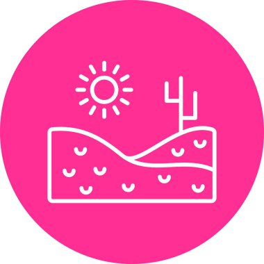 Güzel bir plaj ikonunun çizimi