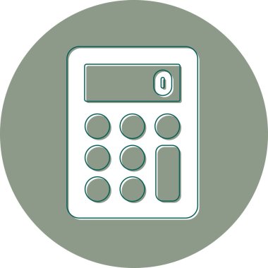 hesap makinesi simgesi vektör illüstrasyonu