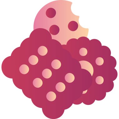 Ahududu. Web simgesi basit illüstrasyon