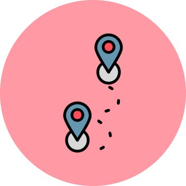 Yönlendirme web simgesi basit illüstrasyon