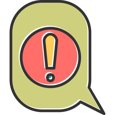 Ünlem işareti simgesi. vektör illüstrasyonu