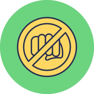 Dumanlı ikon vektör illüstrasyonu yok