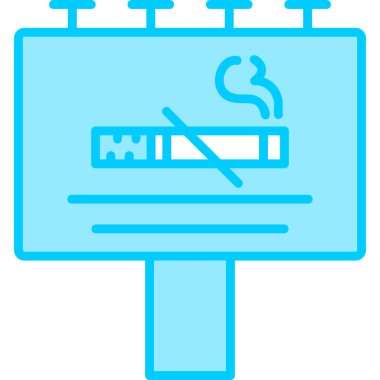 Sigara içmek yok, sigara içmek yok. Web simgesi basit illüstrasyon