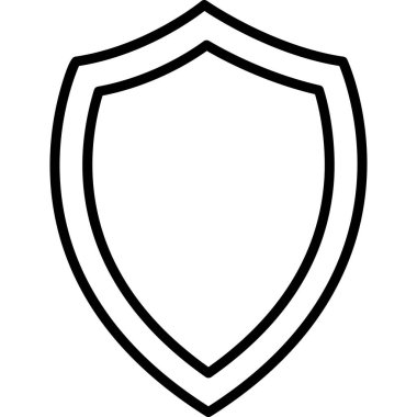 kalkan simgesi, vektör illüstrasyonu basit tasarım