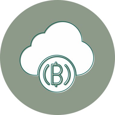 vector cloud technology icon illustration