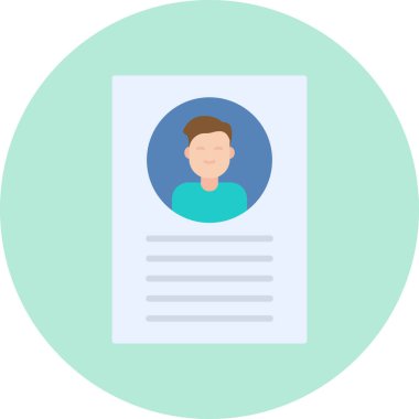 Bir insan simgesinin vektör illüstrasyonu