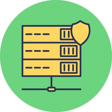 Sunucu. Web simgesi basit illüstrasyon