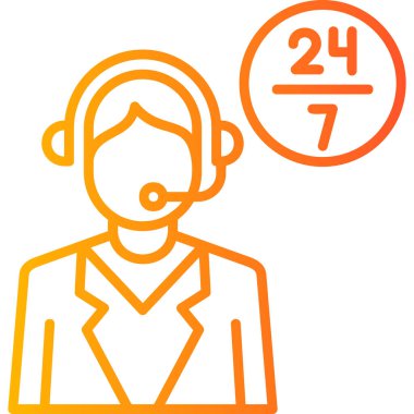 Müşteri servisi. Web simgesi