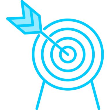 hedef simge vektör illüstrasyonu