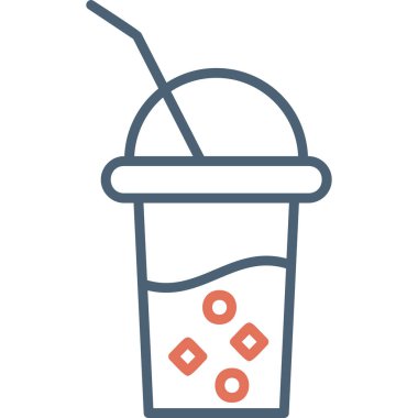 Kokteyl. Web simgesi basit illüstrasyon