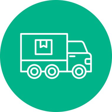 Kamyon soyut simge vektör çizimi