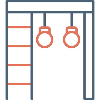 Spor salonu çubukları modern simge, vektör illüstrasyonu