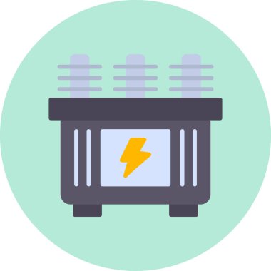 transformatör simge vektör çizimi