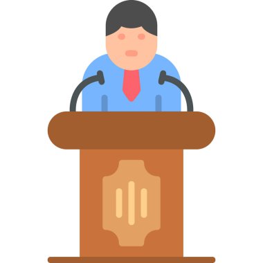 Siyaset simgesi vektör illüstrasyonu