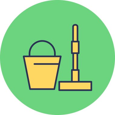 Web simgesi temizleme basit illüstrasyonu